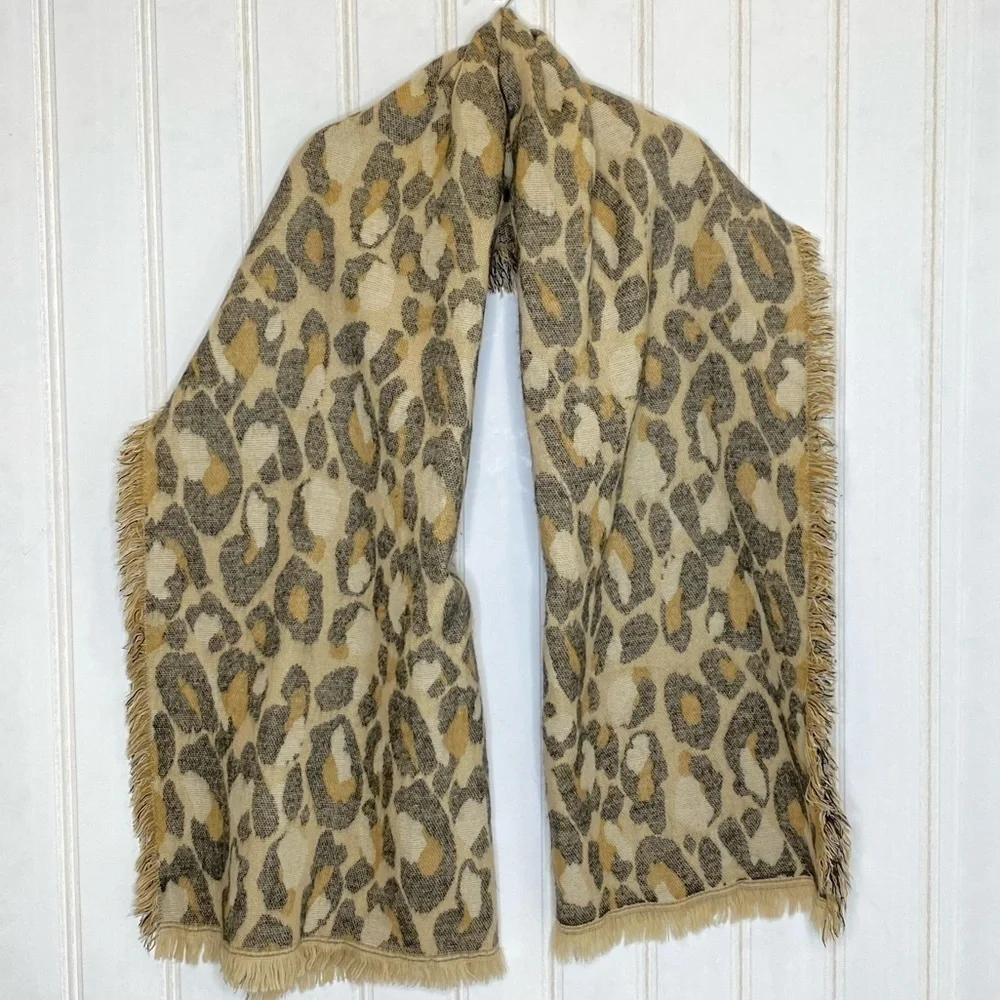 Leopard Print Blanket Scarf 251